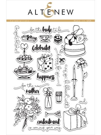 Altenew - Celebrations - Clear Stamps 6x8